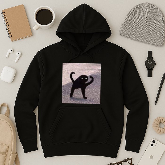 Cursed Cat Memes Cursed Cat Angry As Fuk Meme Hoodie