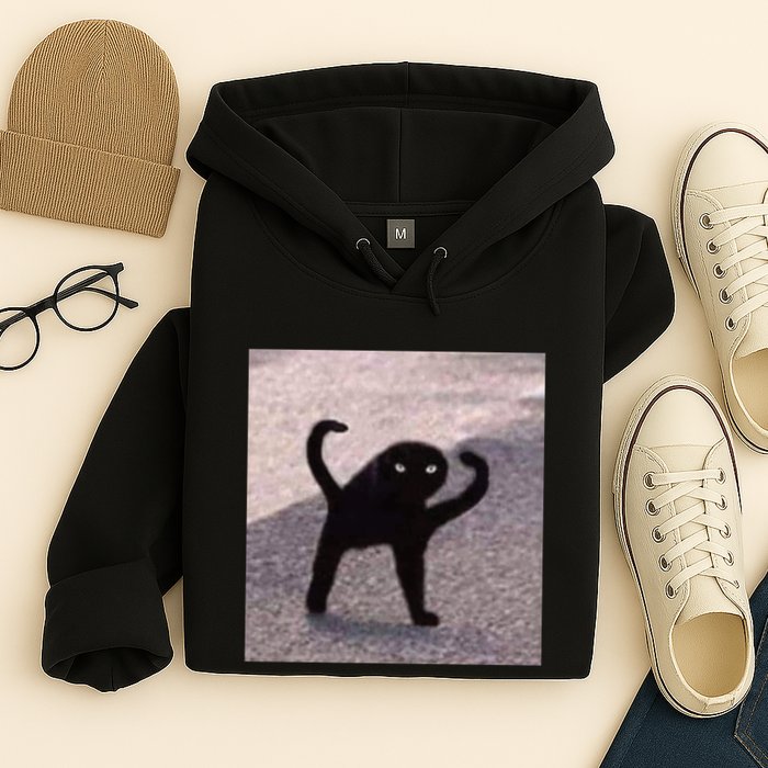 Cursed Cat Memes Cursed Cat Angry As Fuk Meme Hoodie