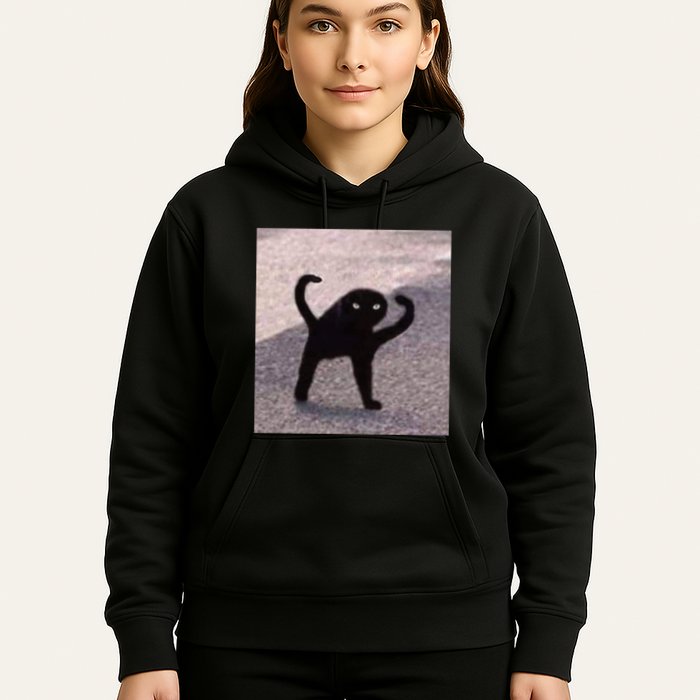 Cursed Cat Memes Cursed Cat Angry As Fuk Meme Hoodie