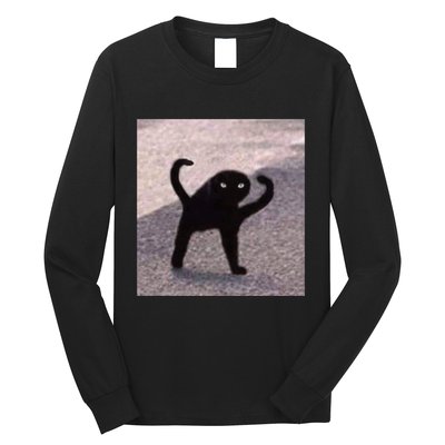 Cursed Cat Memes Cursed Cat Angry As Fuk Meme Long Sleeve Shirt