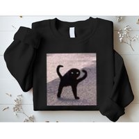 Cursed Cat Memes Cursed Cat Angry As Fuk Meme Sweatshirt
