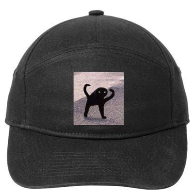 Cursed Cat Memes Cursed Cat Angry As Fuk Meme 7-Panel Snapback Hat