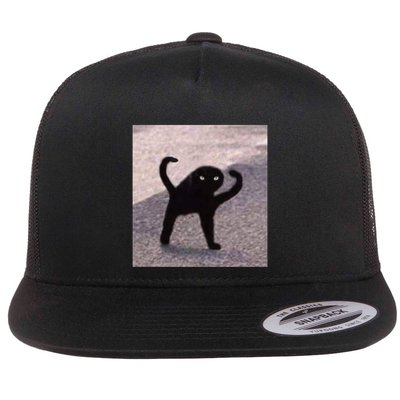 Cursed Cat Memes Cursed Cat Angry As Fuk Meme Flatbill Hat