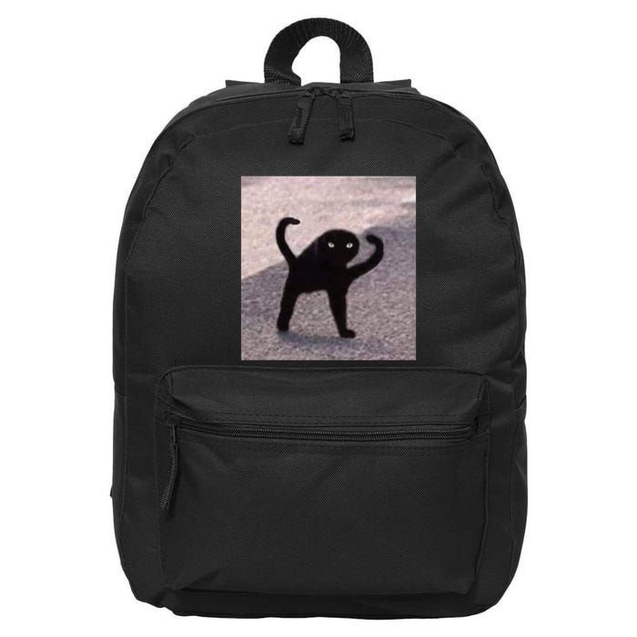 Cursed Cat Memes Cursed Cat Angry As Fuk Meme 16 in Basic Backpack