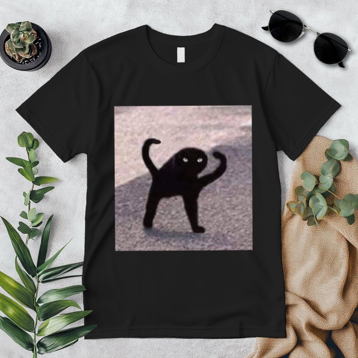 Cursed Cat Memes Cursed Cat Angry As Fuk Meme Premium T-Shirt