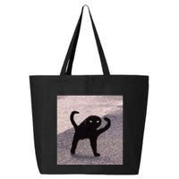 Cursed Cat Memes Cursed Cat Angry As Fuk Meme 25L Jumbo Tote