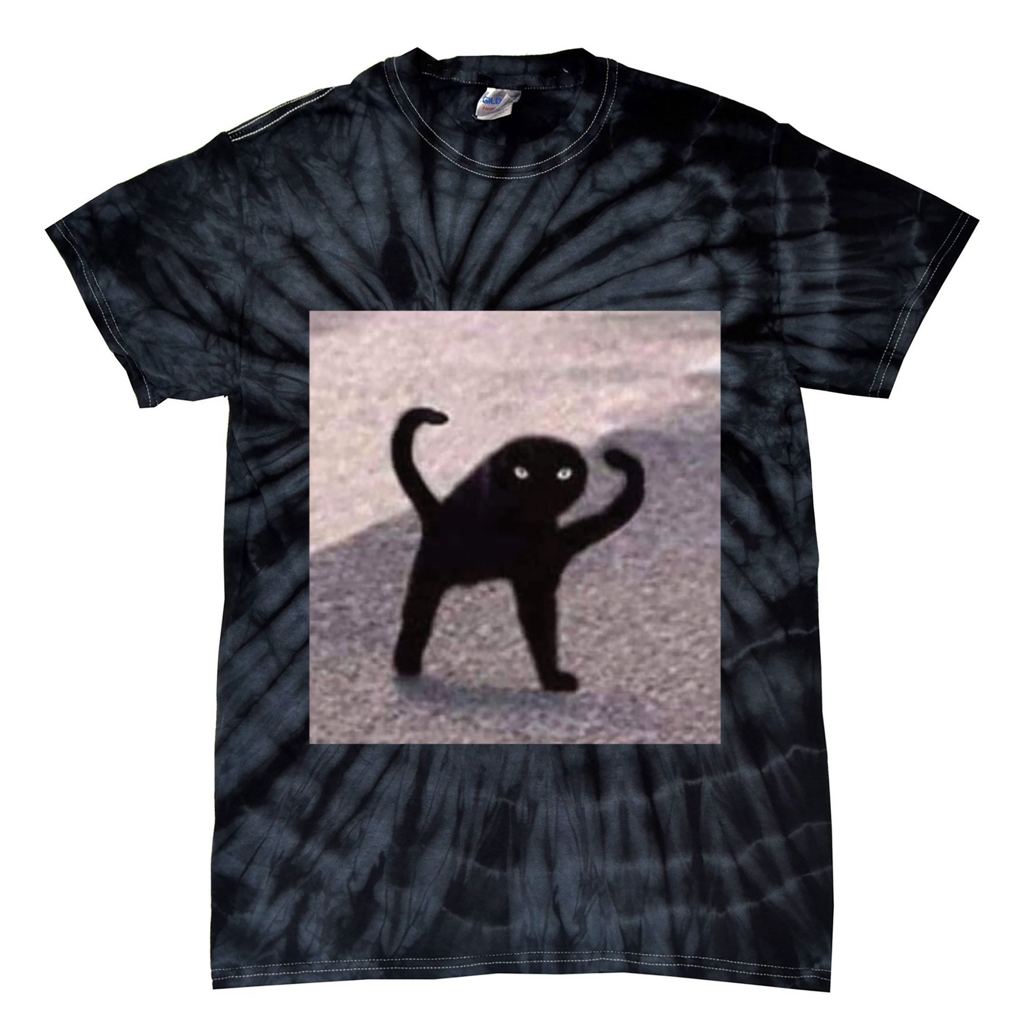 Cursed Cat Memes Cursed Cat Angry As Fuk Meme Tie-Dye T-Shirt