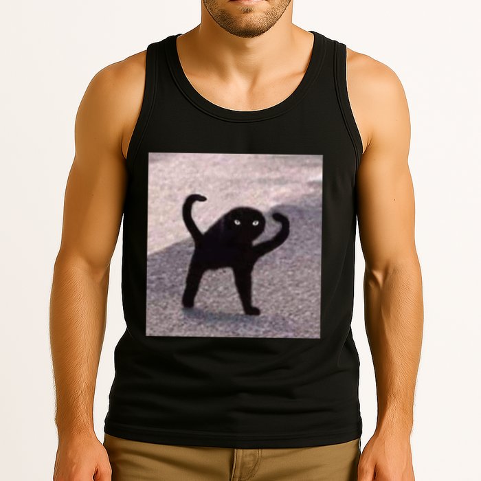 Cursed Cat Memes Cursed Cat Angry As Fuk Meme Tank Top