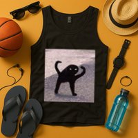 Cursed Cat Memes Cursed Cat Angry As Fuk Meme Tank Top