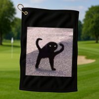 Cursed Cat Memes Cursed Cat Angry As Fuk Meme Golf Towel