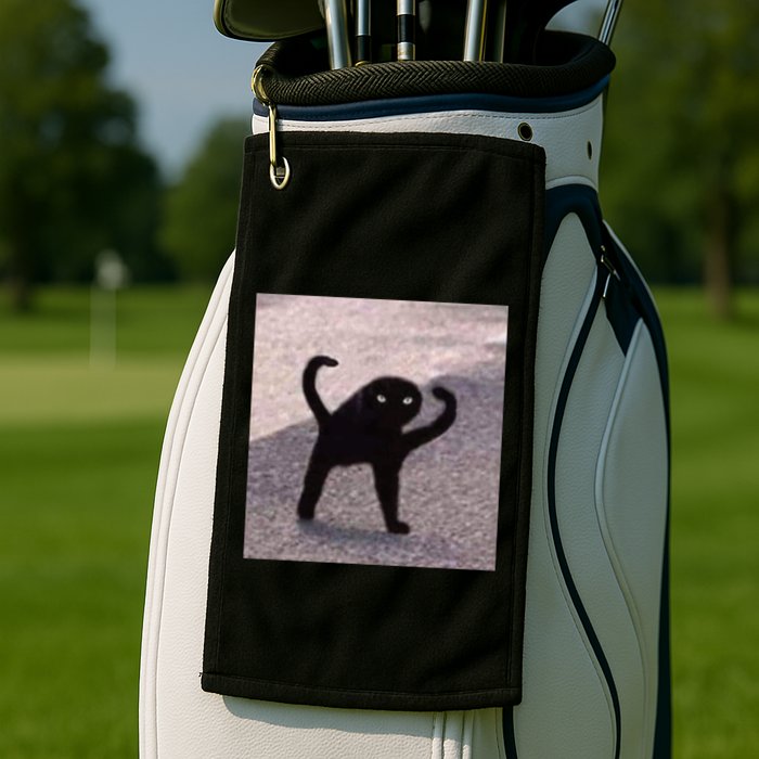 Cursed Cat Memes Cursed Cat Angry As Fuk Meme Golf Towel