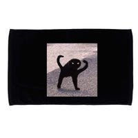Cursed Cat Memes Cursed Cat Angry As Fuk Meme Microfiber Hand Towel