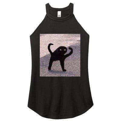 Cursed Cat Memes Cursed Cat Angry As Fuk Meme Women's Perfect Tri Rocker Tank