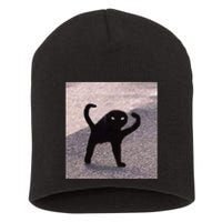 Cursed Cat Memes Cursed Cat Angry As Fuk Meme Short Acrylic Beanie