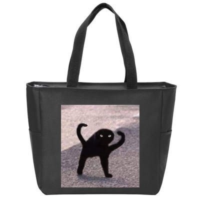 Cursed Cat Memes Cursed Cat Angry As Fuk Meme Zip Tote Bag