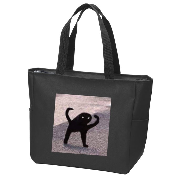 Cursed Cat Memes Cursed Cat Angry As Fuk Meme Zip Tote Bag