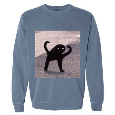 Cursed Cat Memes Cursed Cat Angry As Fuk Meme Garment-Dyed Sweatshirt