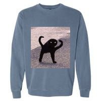 Cursed Cat Memes Cursed Cat Angry As Fuk Meme Garment-Dyed Sweatshirt