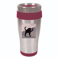 Cursed Cat Memes Cursed Cat Angry As Fuk Meme 16oz Travel Tumbler