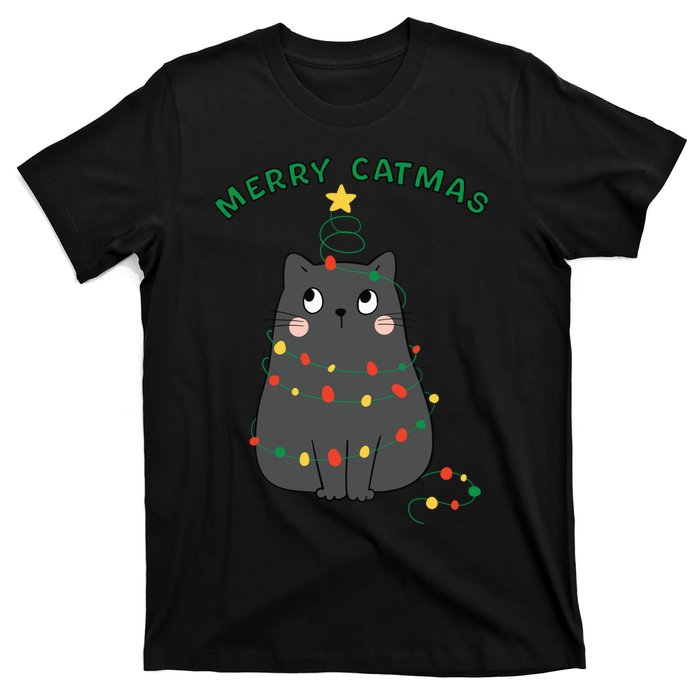 Christmas Cat Merry Catmas Christmas T-Shirt