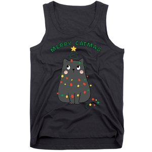 Christmas Cat Merry Catmas Christmas Tank Top