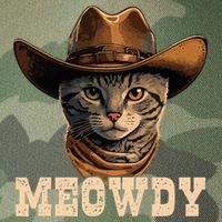 Cowboy Cat Meowdy Legacy Tie Dye Trucker Hat