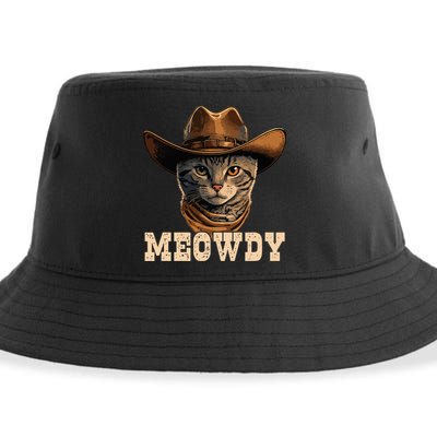 Cowboy Cat Meowdy Sustainable Bucket Hat