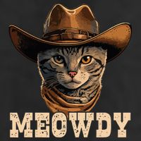 Cowboy Cat Meowdy Golf Towel