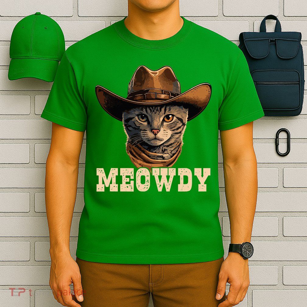 Cowboy Cat Meowdy T-Shirt