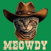Cowboy Cat Meowdy Tall T-Shirt
