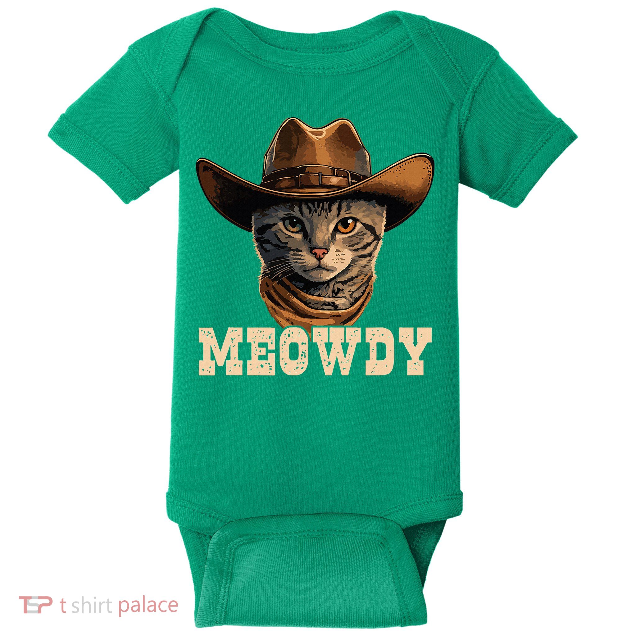 Cowboy Cat Meowdy Baby Bodysuit