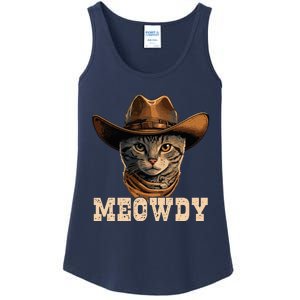 Cowboy Cat Meowdy Ladies Essential Tank