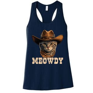 Cowboy Cat Meowdy Women's Racerback Tank