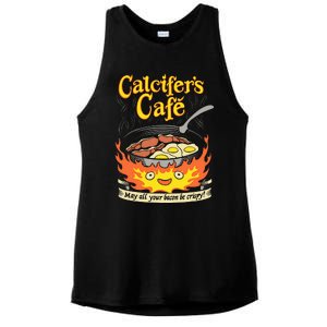 Calcifer's Cafe May All Your Bacon Eggs  Ladies PosiCharge Tri-Blend Wicking Tank