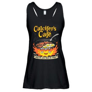 Calcifer's Cafe May All Your Bacon Eggs  Ladies Essential Flowy Tank