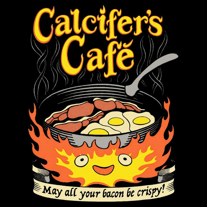 Calcifer's Cafe May All Your Bacon Eggs  Flat Bill Trucker Hat