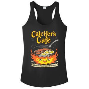 Calcifer's Cafe May All Your Bacon Eggs  Ladies PosiCharge Competitor Racerback Tank