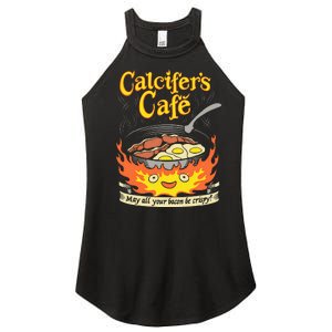 Calcifer's Cafe May All Your Bacon Eggs  Women's Perfect Tri Rocker Tank