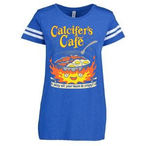 Calcifer's Cafe May All Your Bacon Eggs  Enza Ladies Jersey Football T-Shirt