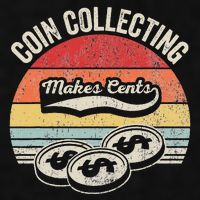Coin Collecting Makes Cents Retro Style Ladies PosiCharge Tri-Blend Wicking Tank