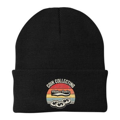 Coin Collecting Makes Cents Retro Style Beanie