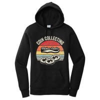 Coin Collecting Makes Cents Retro Style Women's Pullover Hoodie