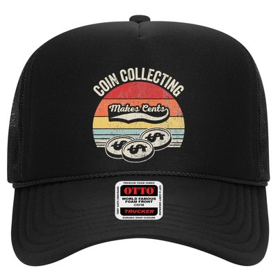 Coin Collecting Makes Cents Retro Style Trucker Hat