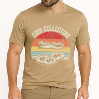 Coin Collecting Makes Cents Retro Style Performance Shirt