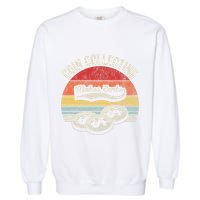 Coin Collecting Makes Cents Retro Style Garment-Dyed Sweatshirt
