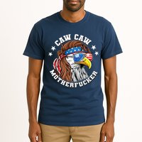 Caw Caw Motherfucker! Eagle Mullet 4th Of July Patriotic Design Tall T-Shirt