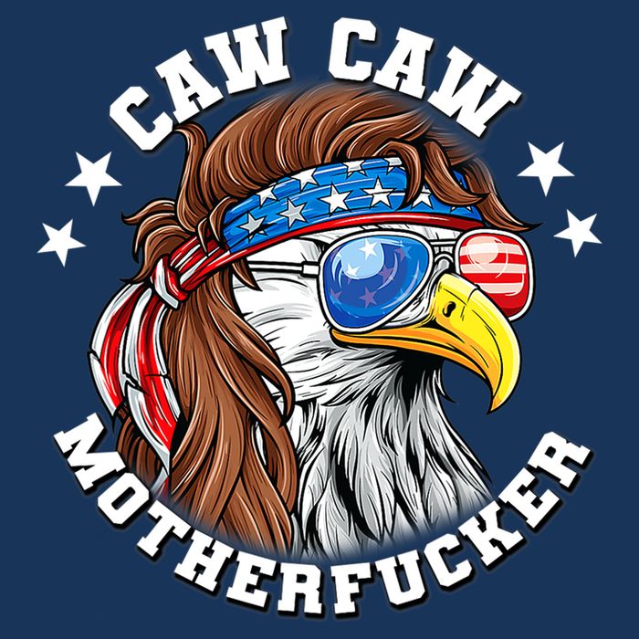 Caw Caw Motherfucker! Eagle Mullet 4th Of July Patriotic Design Youth Performance Sprint T-Shirt