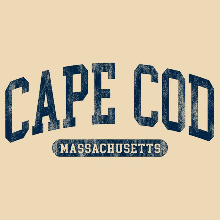 Cape Cod Massachusetts Retro Preppy Throwback Drawstring Bag