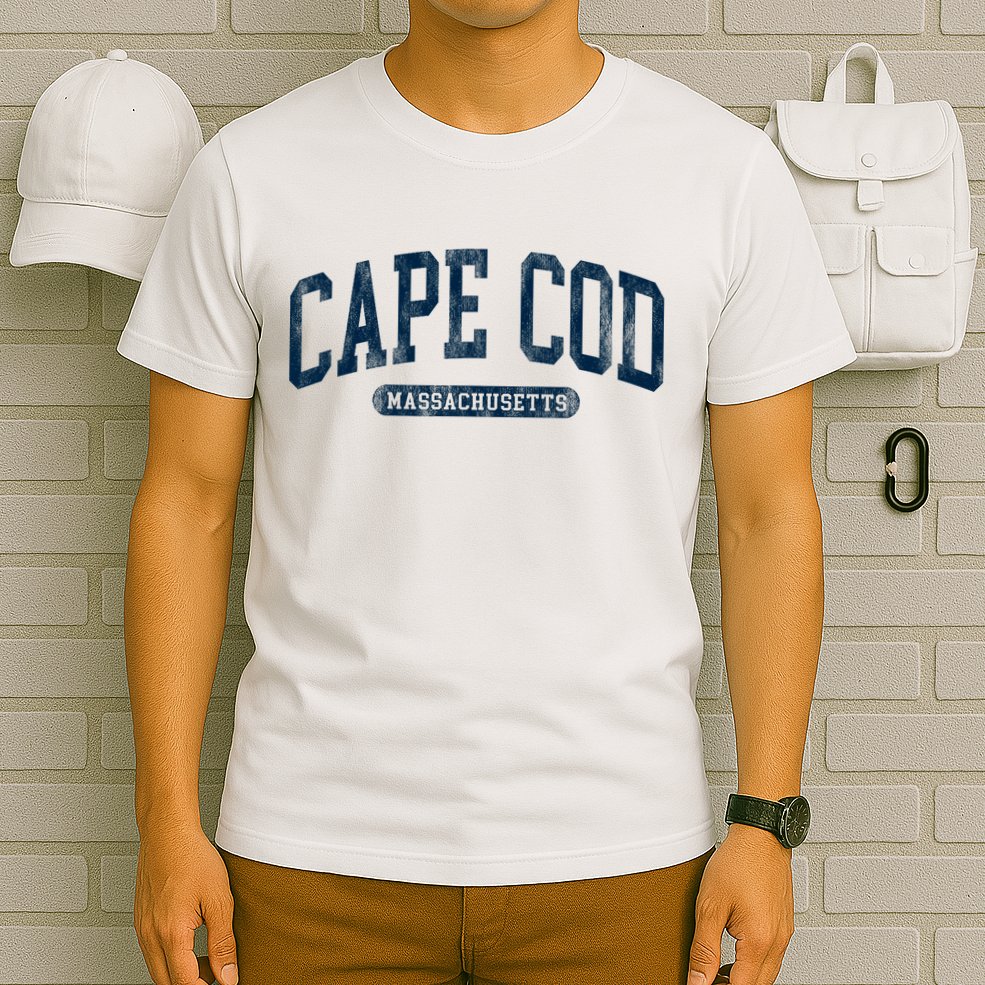 Cape Cod Massachusetts Retro Preppy Throwback T-Shirt