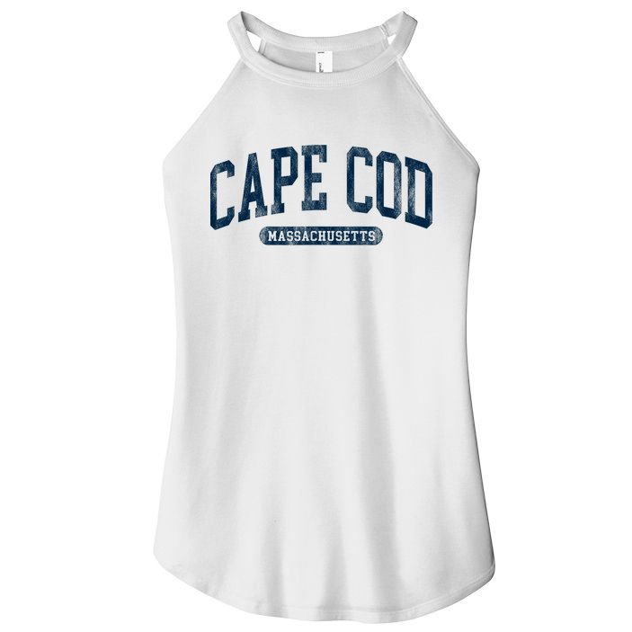 Cape Cod Massachusetts Retro Preppy Throwback Women's Perfect Tri Rocker Tank